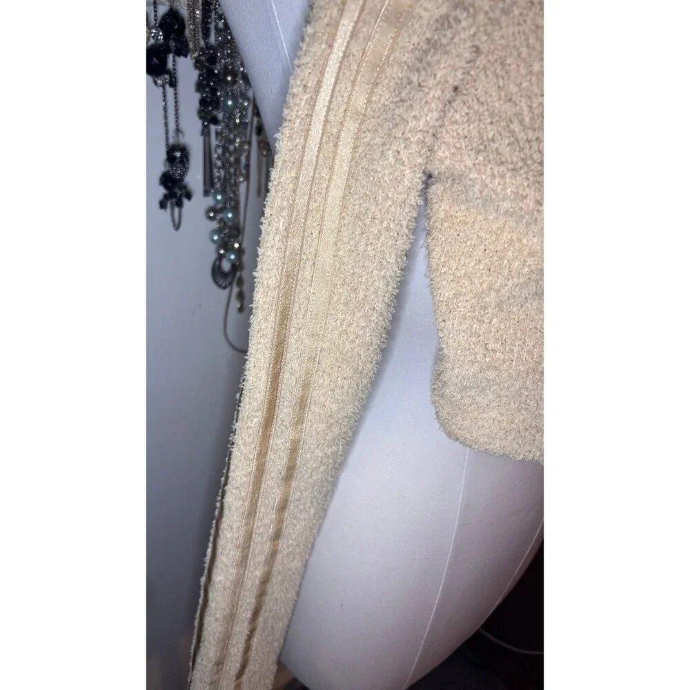 Adidas Originals Relaxed Risqué Fluffy Knit Ruched Crop Top - Picture 4 of 8